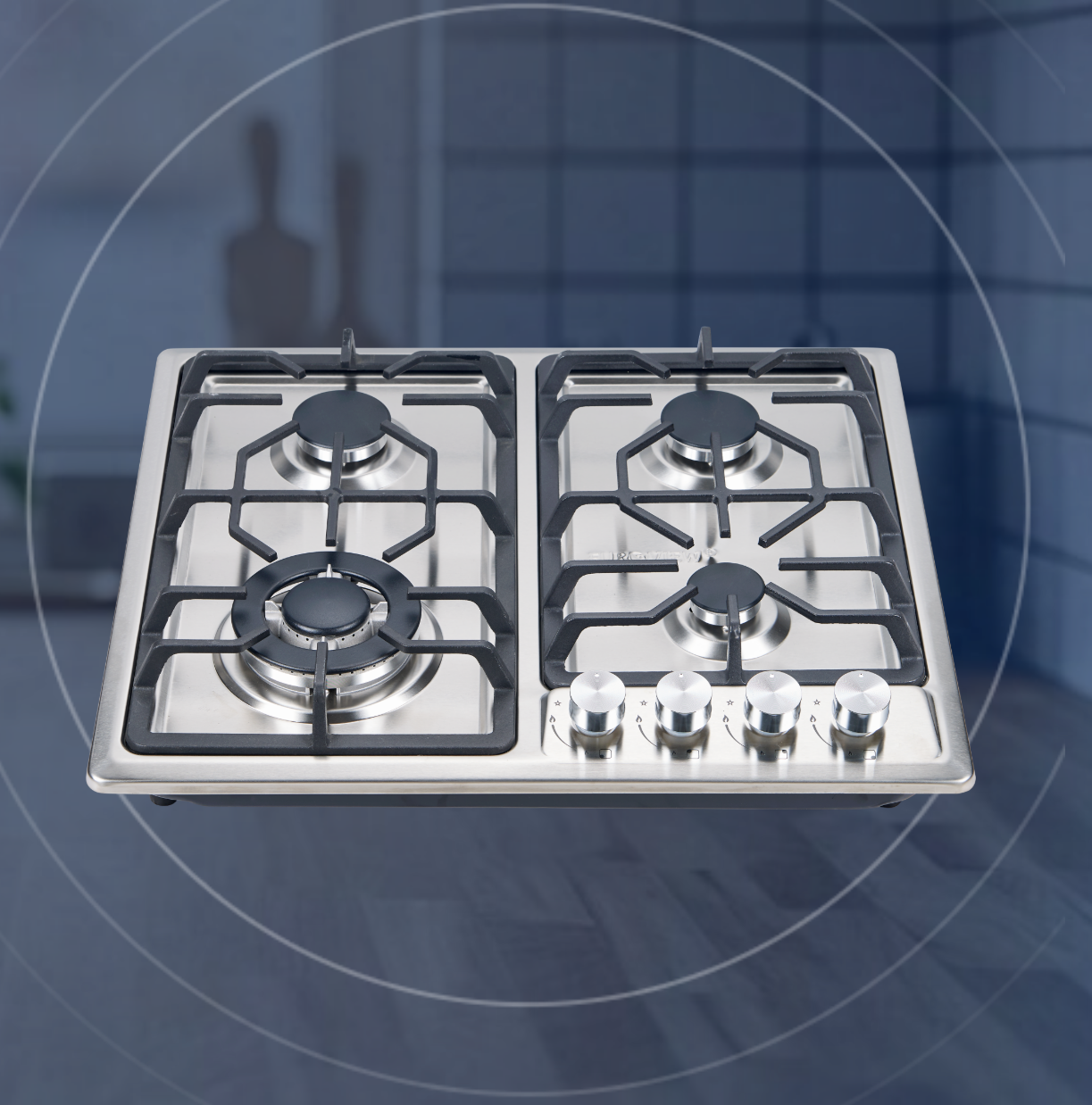 MORSAT PLAQUE DE CUISSON A GAZ 4FEU FONTE H59-4022GT