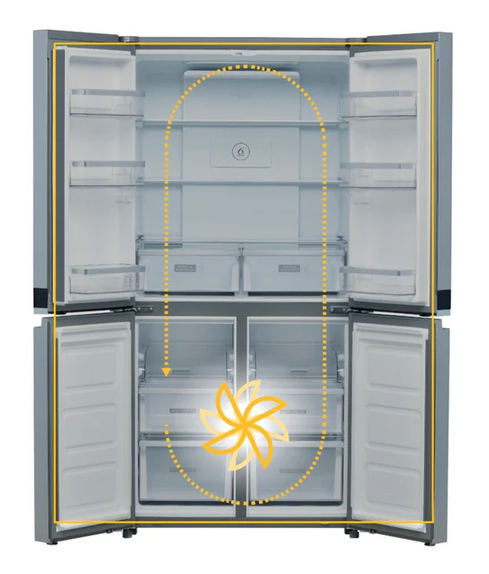 WHIRPOOL REF 591L SIDE BY SIDE INOX 4P WQ9B1L – Image 2