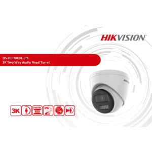 HIKVISION CAM 3K TWO-WAY AUDIO DOOM DS-2CE78K0T-LTS