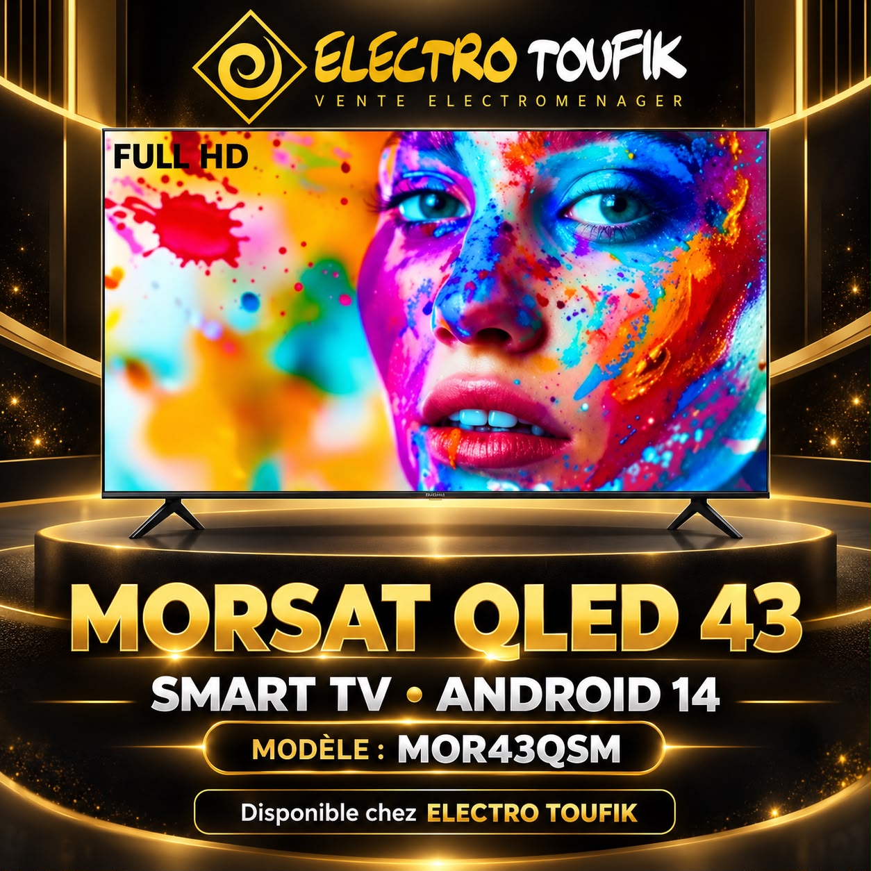 MORSAT QLED 43 SMART ANDROID 14 MOR43QSM