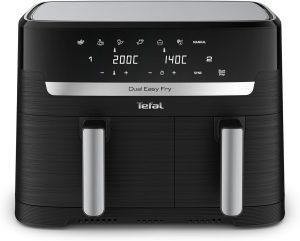 TEFAL FRITEUSE ET GRIL À AIR TEFAL DUAL EASY FRY - 8.3L - NOIR - EY901N10
