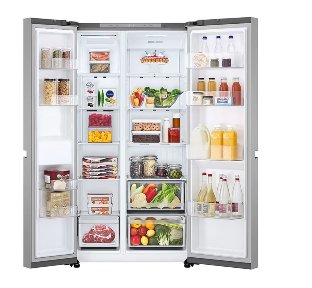 LG REF 703L NF SIDE BY SIDE SILVER GR-B257KLJW – Image 2