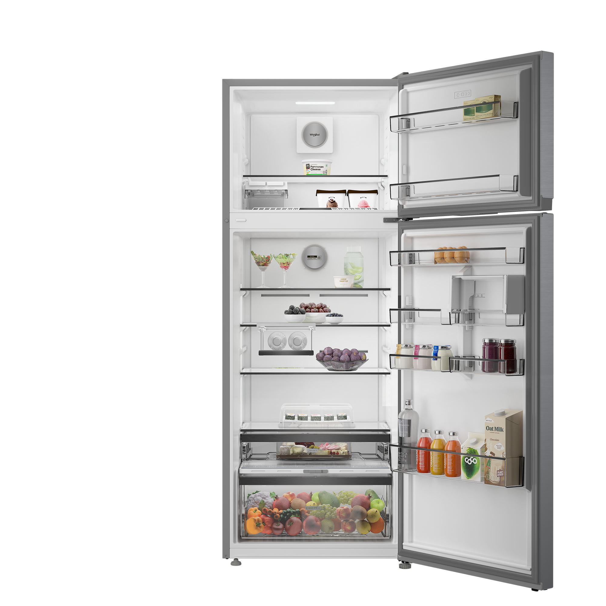 WHIRPOOL REF 480L/422L NET INOX AV/AFICH WTMF706462XNA/E – Image 3