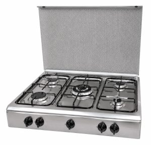 MACLAY PLAQUE CHAUFFANTE 5 FEUT INOX T6080S2V-AC-128-L