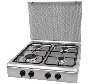 MACLAY PLAQUE CHAUFFANTE 4 FEUT INOX T5555S2V-AC-128-L