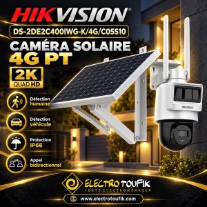 HIKVISION CAM 4MP PRO SOLAIR 4G DS-2DE2C400IWG-K/4G/C05S10